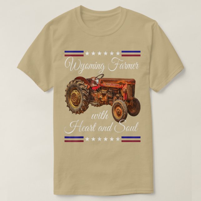 T-shirt Wyoming Farmer Retro (Design devant)