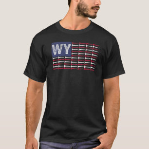 T-shirt Wyoming Home État WY Drapeau américain Patriotic G