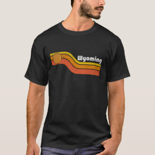 T-shirt Wyoming - Vintage Hommes Femmes 70s 80s Graphique 