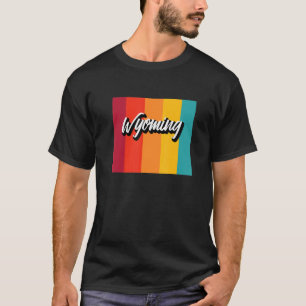 T-shirt Wyoming vintage Retro les années 70 Stripes Wyomin