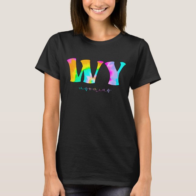 T-shirt Wyoming Wy Tie Dye (Devant)
