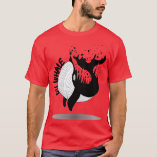 T-shirt x27Oh Whalex27 Chemises avec guillemets et illustr