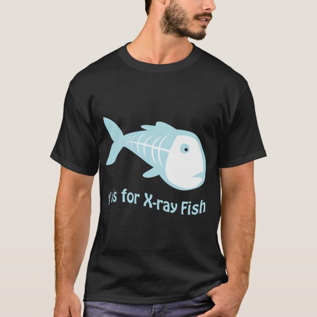 T-shirt X est pour Poisson à rayons X (Devant)