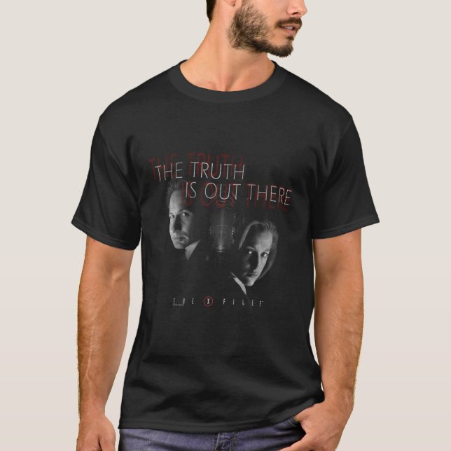 T-shirt X-Files Mulder & Scully Truth Edit (Devant)