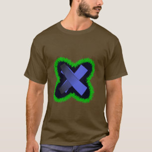 T-shirt X Géométrique Violet