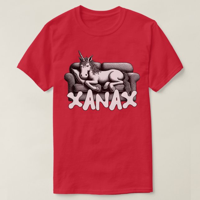 T-shirt Xanax High Unicorn (Design devant)