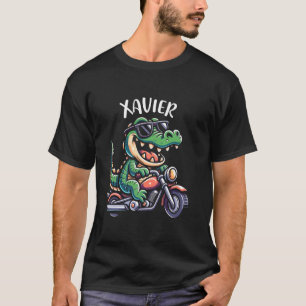 T-shirt Xavier Alligator Motorcycle Conception pour garçon