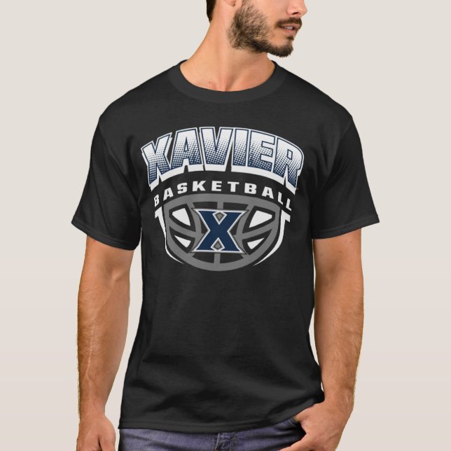T-shirt Xavier Musketeers Basketball Dribble Navy (Devant)