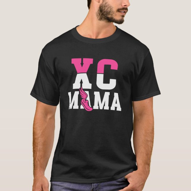T-shirt XC Mama Cross Country Mom Of A Cross Country Runne (Devant)
