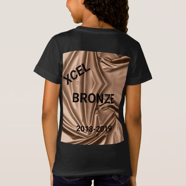 T-shirt Xcel Bronze Girls Gymnastique (Dos)