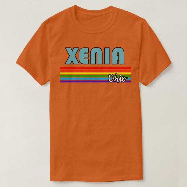 T-shirt Xenia Ohio Pride Xenia LGBT Gift GAL Supporter T (Design devant)