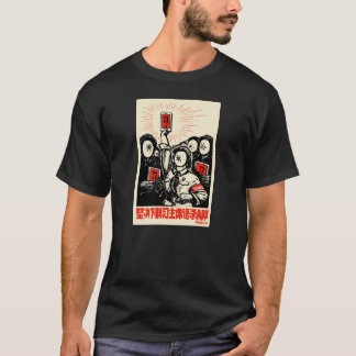 T-shirt XI peu de $$etAPP rouge de Jinping par Badiucao