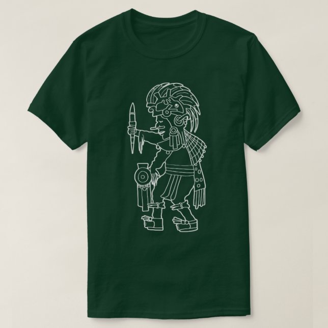 T-shirt Xipe Totec Aztec Dieu Nahuatl Mayan Inca Toltec Gi (Design devant)