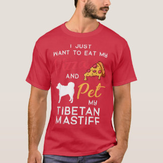 T-shirt Xmas Birthda, propriétaire de la pizza Chien Tibét