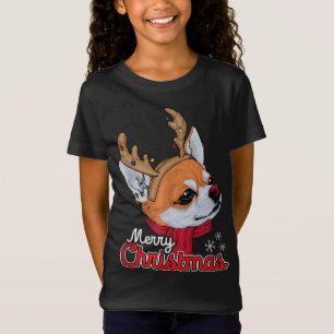 T-Shirt Xmas Chihuahua - Chiens Chiwawa Animal Amoureux de