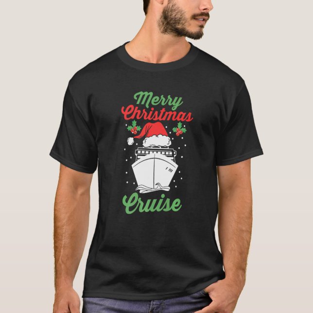 T-shirt Xmas Cruise Ship Sailing Vacation Family Christmas (Devant)