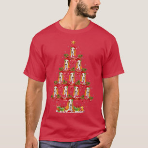 T-shirt Xmas Holiday Funny Santa Basset Hound Dog Christma