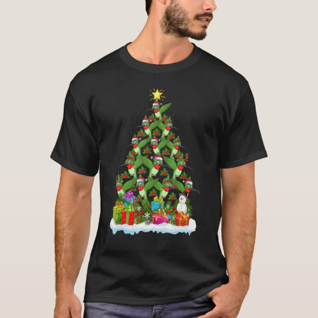 T-shirt Xmas Holiday   Hummingbird Christmas Tree (Devant)