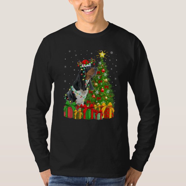 T-shirt Xmas Holiday Santa Rhodesian Ridgeback Dog Christm (Devant)
