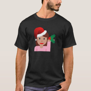 T-shirt xmas information fille émoji