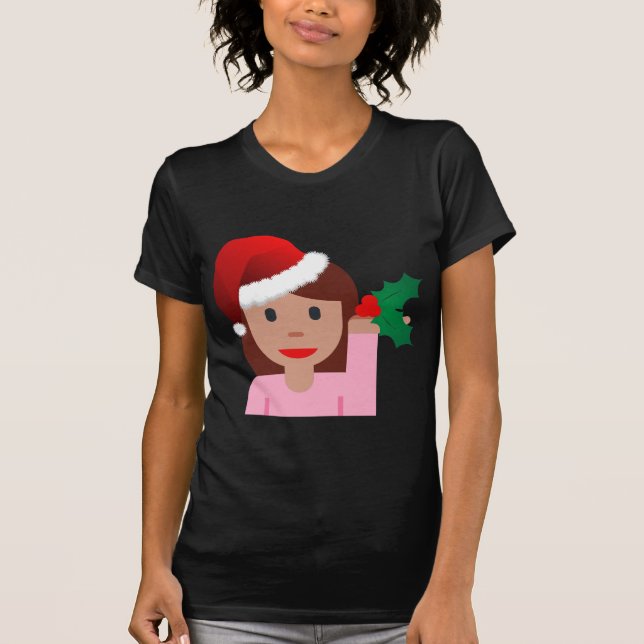 T-shirt xmas information fille émoji (Devant)