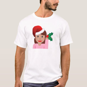 T-shirt xmas information fille émoji