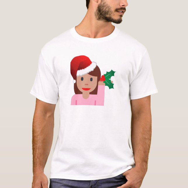 T-shirt xmas information fille émoji (Devant)