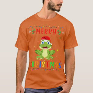 T-shirt Xmas Light Frog Design Matching Christmas Pajama 