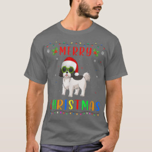 T-shirt Xmas Light Shih Tzu Chien Conception Correspondant