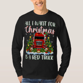 T-shirt Xmas Lighting Père Noël Tout Ce Que Je Veux Pour N