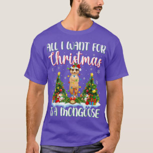 T-shirt Xmas Lighting Père Noël Tout Ce Que Je Veux Pour N