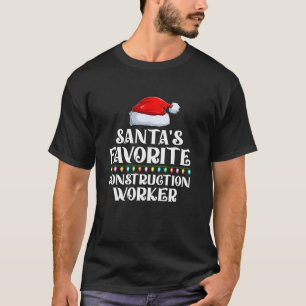 T-shirt Xmas Lights Père Noël's Favoris chantier