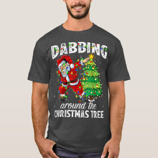 T-shirt Xmas Lights Santa Dabbing