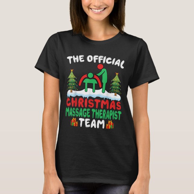 T-shirt Xmas Mage Therast Team - Mage Therapy Christmas  (Devant)