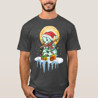 T-shirt XMas Neige hiver Fée Lights Snowman Da