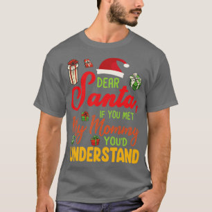 T-shirt Xmas Noel Cher Père Noël Si Vous Avez Rencontré Ma