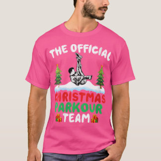 T-shirt Xmas Parkour Team - Funny Freerunning Parkour Chri