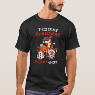 T-shirt Xmas Plaid Gnome Voici Mon Pyjama de Noël Hommes W
