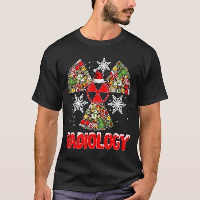 T-shirt Xmas Radiology Christmas Radiologist Xray Tech Cut (Devant)