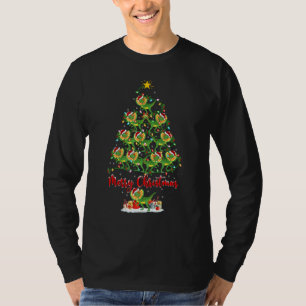 T-shirt Xmas Santa Dilophosaurus dinosaure de Noël