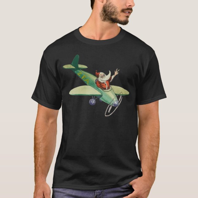 T-shirt Xmas Santa Pilot  (Devant)