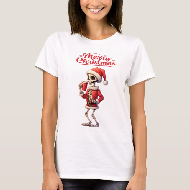 T-shirt xmas Skeleton (Devant)