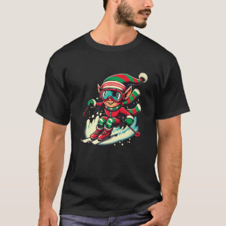 T-shirt Xmas Ski squad team ski lovers Skier Elf skiing Ch