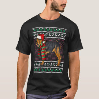 T-shirt Xmas Welsh Terrier Chien Santa Hat Noël laid