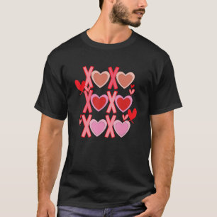 T-shirt XO XO Valentine Love Heart Retro Valentines Day Ha