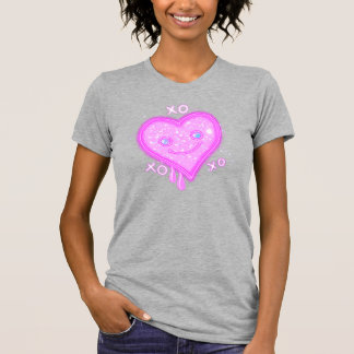 T-shirt "XO, XO, XO" Coeur mignon Kawaii