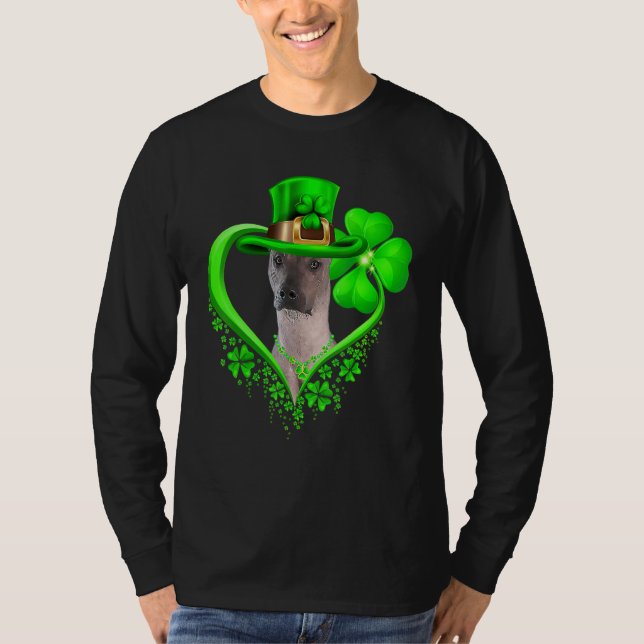 T-shirt Xoloitzcuintli Dog St Patricks Day Lover Irish Sha (Devant)