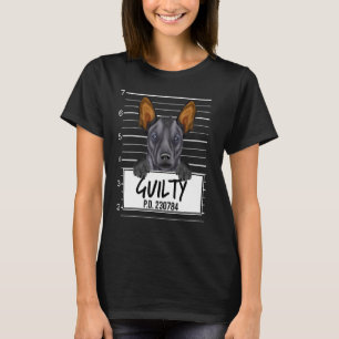 T-shirt Xoloitzcuintli Mugshot Chien coupable