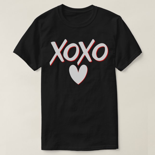 T-shirt XOXO Amour de Valentines Jour 1 (Design devant)