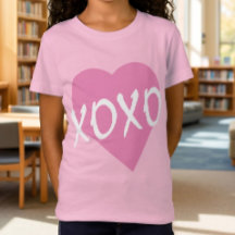 XOXO Câlins Bisous Rose Fille